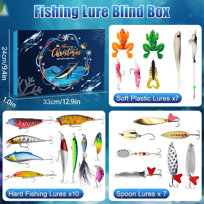 safoezy Fishing Advent Calendar 2024 - 24 Days of Fishing Lures - Image 3